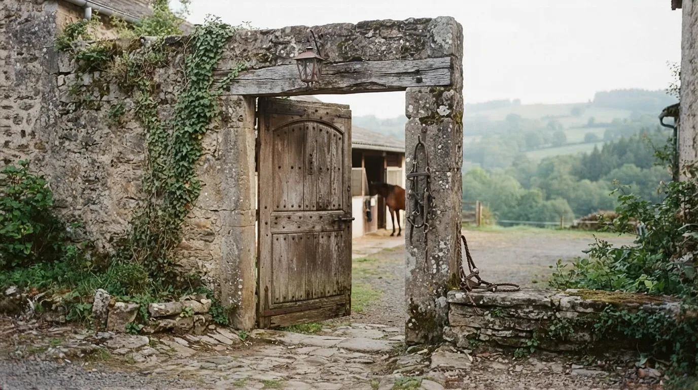 Entrée du Ranch de Chadenac, centre équestre à Chauffour-sur-Vell