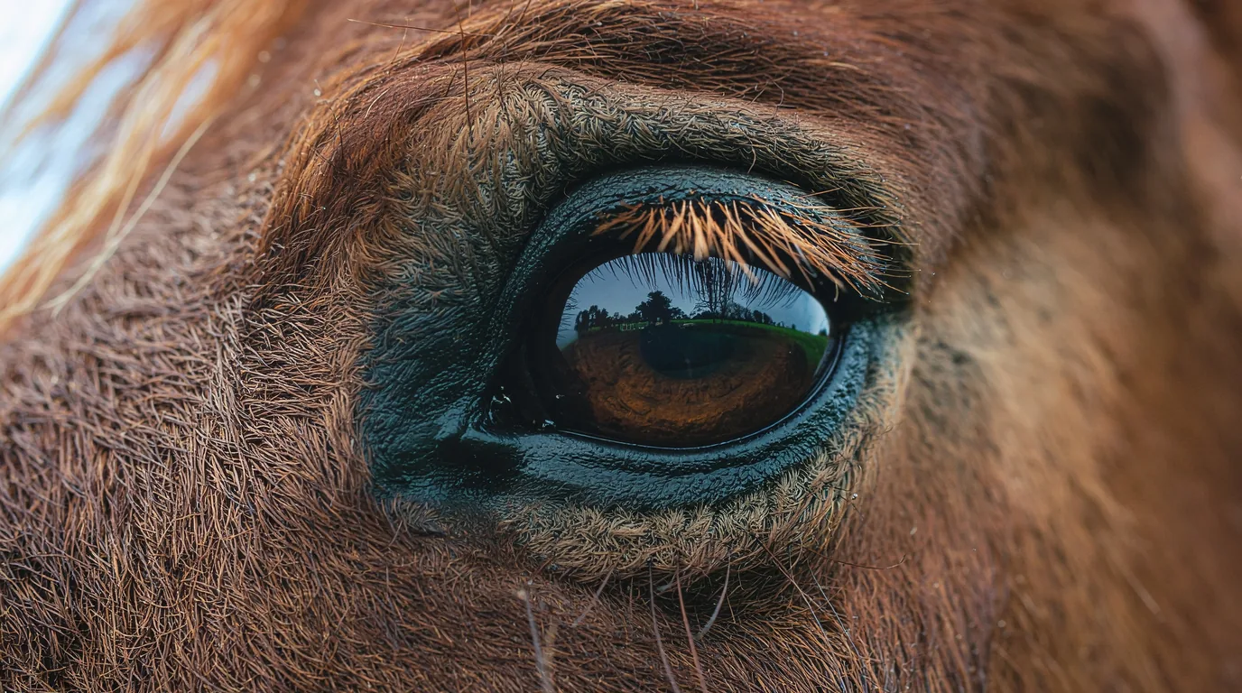 Un regard de cheval au Ranch de Chadenac, Chauffour-sur-Vell